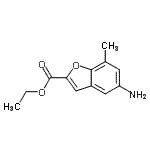 CAS 登录号：791054-53-0， 乙基5-氨基-7-甲基-1-苯并呋喃-2-羧酸酯