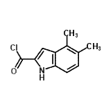CAS#: 79112-13-3, 4,5-Dimethyl-1H-indole-2-carbonyl chloride