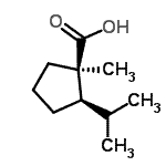 CAS 登录号：791534-28-6， (1R,2R)-2-异丙基-1-甲基环戊烷羧酸