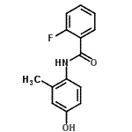 CAS#: 791832-43-4, 2-Fluoro-N-(4-hydroxy-2-methylphenyl)benzamide