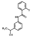CAS 登录号：791842-13-2， 2-氟-N-[3-(1-羟基乙基)苯基]苯甲酰胺