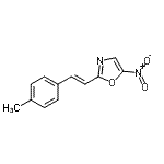 CAS 登录号：791852-93-2， 2-[(E)-2-(4-甲基苯基)乙烯基]-5-硝基-1,3-恶唑