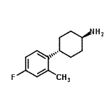 CAS 登录号：792846-38-9， 反式-4-(4-氟-2-甲基苯基)环己胺