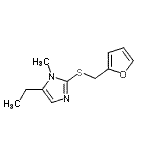 CAS 登录号：792846-39-0， 5-乙基-2-[(2-呋喃甲基)硫基]-1-甲基-1H-咪唑
