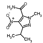 CAS 登录号：792969-85-8， 3-异丙基-1-甲基-4-硝基-1H-吡唑-5-甲酰胺