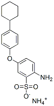 CAS 登录号：79392-36-2， 2-氨基-5-(4-环己基苯氧基)苯磺酸铵