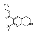 CAS 登录号：794461-86-2， 乙基2-(三氟甲基)-5,6,7,8-四氢-1,7-萘啶-3-羧酸酯