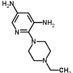 CAS 登录号：794471-59-3， 2-(4-乙基-1-哌嗪基)-3,5-吡啶二胺