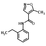 CAS 登录号：794549-48-7， N-(2-乙基苯基)-5-甲基-1,2-恶唑-4-甲酰胺