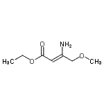 CAS 登录号：79534-96-6， 乙基(2Z)-3-氨基-4-甲氧基-2-丁烯酸酯