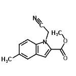 CAS#: 796069-31-3, Methyl 1-(cyanomethyl)-5-methyl-1H-indole-2-carboxylate