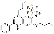 CAS 登录号：79637-86-8， 4-苯甲酰胺基-2,5-二丁氧基偶氮苯六氟磷酸盐