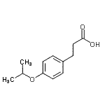CAS 登录号：79669-11-7， 3-(4-异丙氧基苯基)丙酸