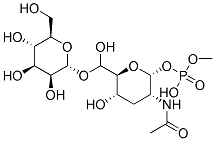 CAS 登录号：79671-06-0， [(2R,3R,5S,6S)-3-乙酰氨基-5-羟基-6-[羟基-[(2R,3S,4S,5S,6R)-3,4,5-三羟基-6-(羟基甲基)四氢吡喃-2-基]氧基甲基]四氢吡喃-2-基]甲基磷酸氢酯