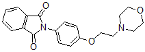 CAS 登录号：79684-42-7， 2-[4-(2-吗啉-4-基乙氧基)苯基]异吲哚-1,3-二酮