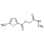 CAS 登录号：796998-68-0， 2-(甲基氨基)-2-氧代乙基5-甲基-2-噻吩羧酸酯