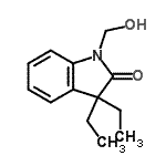 CAS 登录号：797051-83-3， 3,3-二乙基-1-(羟基甲基)-1,3-二氢-2H-吲哚-2-酮