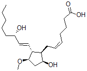 CAS 登录号：79743-26-3， (Z)-7-[(1R,2R,3R,5S)-5-羟基-2-[(E,3S)-3-羟基辛-1-烯基]-3-甲氧基环戊基]庚-5-烯酸