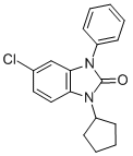 CAS 登录号：79759-44-7， 5-氯-1-环戊基-3-苯基苯并咪唑-2-酮
