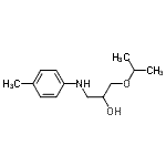 CAS 登录号：797789-32-3， 1-异丙氧基-3-[(4-甲基苯基)氨基]-2-丙醇