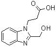 CAS 登录号：797806-58-7， 3-[2-(羟基甲基)-1H-苯并咪唑-1-基]丙酸