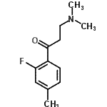 CAS 登录号：797806-84-9， 3-(二甲基氨基)-1-(2-氟-4-甲基苯基)-1-丙酮