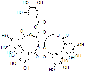CAS 登录号：79786-00-8， 1(beta)-O-Galloylpedunculagin