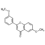 CAS 登录号：79786-40-6， 6-甲氧基-2-(3-甲氧基苯基)-4H-苯并吡喃-4-酮
