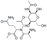 CAS 登录号：79787-27-2， (2R)-2-[[(2S)-2-[2-[(2S,3R,4R,5S,6R)-3-乙酰氨基-2,5-二羟基-6-(羟基甲基)四氢吡喃-4-基]氧基丙酰氨基]丙酰]氨基]-5-氨基-5-氧代戊酸甲酯