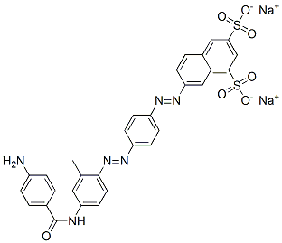 CAS 登录号：79793-03-6， 7-[4-[4-[(4-氨基苯甲酰)氨基]-2-甲基苯基]偶氮苯基]偶氮萘-1,3-二磺酸二钠