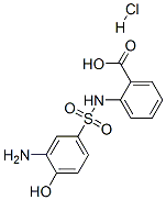 CAS 登录号：79817-59-7， 2-[(3-氨基-4-羟基苯基)磺酰基氨基]苯甲酸盐酸盐