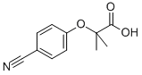 CAS 登录号：79925-16-9， 2-(4-氰基苯氧基)-2-甲基丙酸