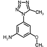 CAS 登录号：799262-39-8， 3-甲氧基-5-(5-甲基-1H-四唑-1-基)苯胺