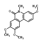 CAS 登录号：79966-77-1， 3,8,9-三甲氧基-5-甲基-6(5H)-菲啶酮