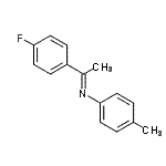 CAS 登录号：799841-29-5， (1E)-1-(4-氟苯基)-N-(4-甲基苯基)乙烷亚胺