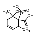 CAS#: 799854-41-4, 2,6,6-Trimethyl-3-cyclohexene-1,1-dicarboxylic acid