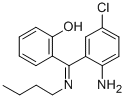 CAS 登录号：80018-37-7， 2-((2-氨基-5-氯苯基)(丁基亚胺)甲基)-苯酚