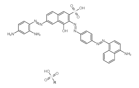 CAS 登录号：8003-62-1， 3-[[4-[[4-氨基-6(7)-磺酸基萘基]偶氮]苯基]偶氮]-6-[(2,4-二氨基苯基)偶氮]-4-羟基萘-2-磺酸二钠