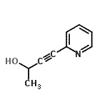 CAS 登录号：80033-09-6， 4-(2-吡啶基)-3-丁炔-2-醇
