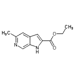 CAS#: 800401-90-5, Ethyl 5-methyl-1H-pyrrolo[2,3-c]pyridine-2-carboxylate