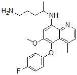 CAS 登录号：80061-25-2， 4-甲基-5-(4-氟苯氧基)伯氨喹