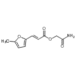 CAS#: 801237-02-5, 2-Amino-2-oxoethyl (2E)-3-(5-methyl-2-furyl)acrylate