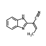 CAS 登录号：80144-15-6， (2Z)-2-(1H-苯并咪唑-2-基)-2-丁烯腈