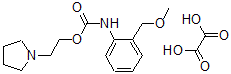 CAS 登录号：80171-55-7， 邻(甲氧基甲基)苯胺基甲酸 2-(1-吡咯烷基)乙基酯草酸盐 (1:1)