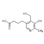 CAS 登录号：801999-41-7， 4-[5-羟基-4-(羟基甲基)-6-甲基-3-吡啶基]丁酸