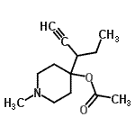 CAS#: 802003-25-4, 1-Methyl-4-(1-pentyn-3-yl)-4-piperidinyl acetate