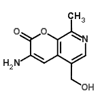 CAS#: 802041-74-3, 3-Amino-5-(hydroxymethyl)-8-methyl-2H-pyrano[2,3-c]pyridin-2-one