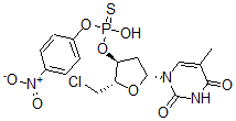 CAS 登录号：80214-54-6， 5'-脱氧-5'-氯胸苷-3'-(4-硝基苯基)硫代磷酸酯