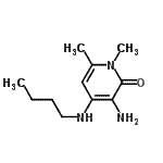 CAS 登录号：802266-69-9， 3-氨基-4-(丁基氨基)-1,6-二甲基-2(1H)-吡啶酮