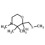 CAS#: 802268-09-3, 3,3,4-Trimethyl-2-[(methylsulfanyl)methyl]-2-morpholinol